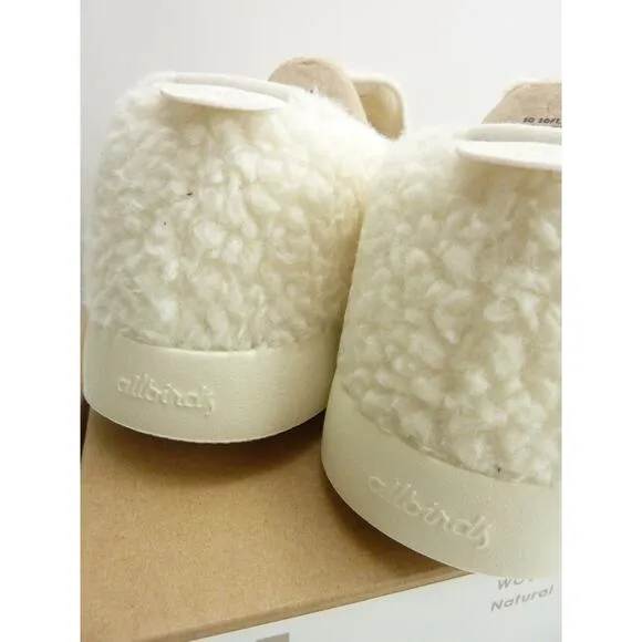 NEW with Box Allbirds Wool Lounger Fluff Natural White US M10 Wool Loafers