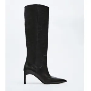 NEW! Zara Heeled Leather Knee Boots