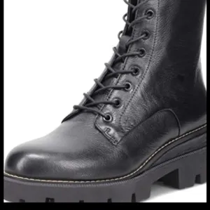 NEW...Sam Edelman Women's Black Garret Combat Boot...Size 9.5