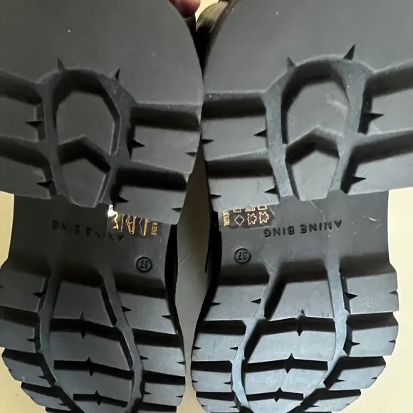 NIB Anine Bing Black Combat Boots - Size 37