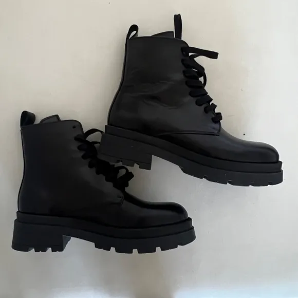 NIB Anine Bing Black Combat Boots - Size 37
