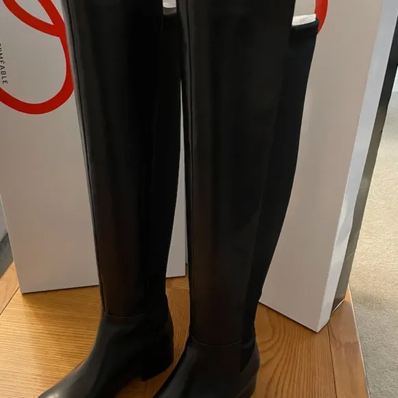 NIB Blondo VELMA Waterproof LEATHER OTK Boots BLACK 6.5