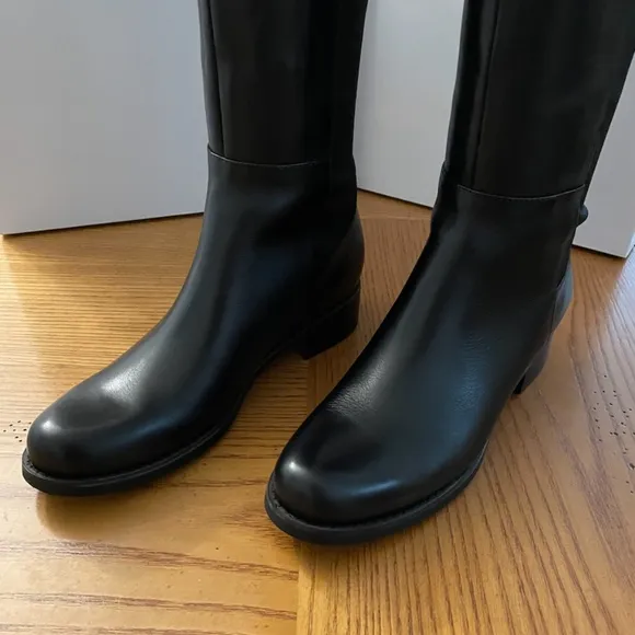 NIB Blondo VELMA Waterproof LEATHER OTK Boots BLACK 6.5