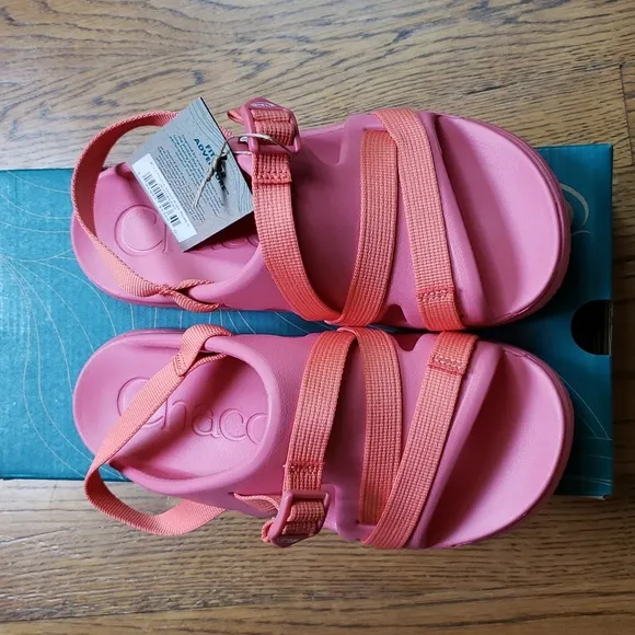 NIB Chaco Chillos Sport Sandal In Rose Pink Kids Size 5