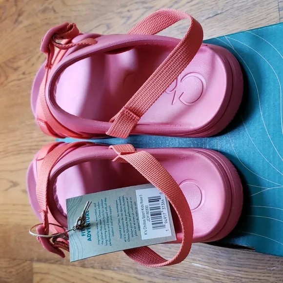 NIB Chaco Chillos Sport Sandal In Rose Pink Kids Size 5