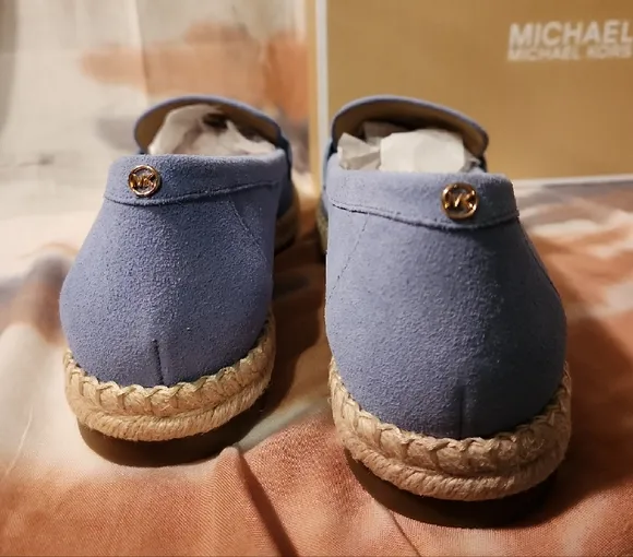NIB Michael Kors Women's French Blue Lennon Espadrille Size 9.5