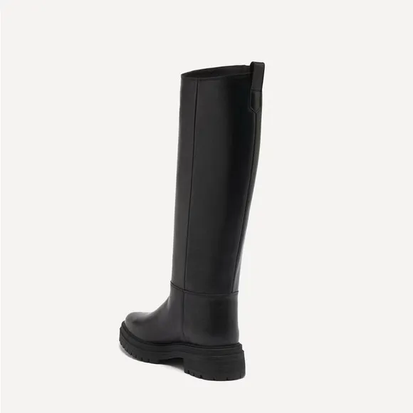 NIB NWT BA&amp;SH Black Knee-High Women's Boots Style Crainy Sz 38