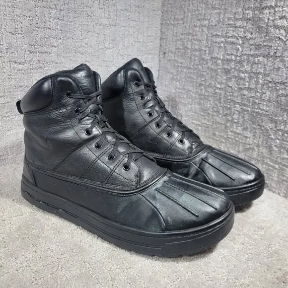 Nike ACG Woodside II Men's Size 14 US Black Granite Leather Waterproof Boots