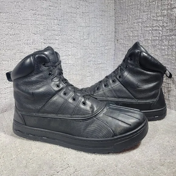 Nike ACG Woodside II Men's Size 14 US Black Granite Leather Waterproof Boots