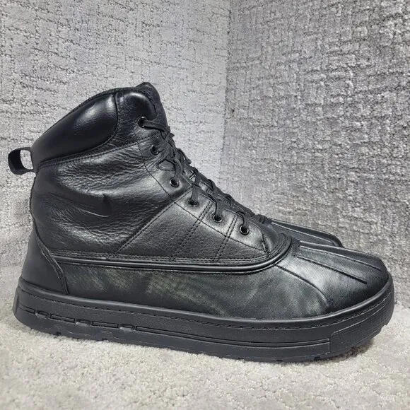 Nike ACG Woodside II Men's Size 14 US Black Granite Leather Waterproof Boots