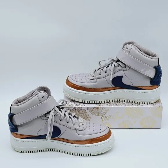 Nike Air Force 1 Jester XX High Tops Womens Size 7 Violet Ash Sneakers Skater