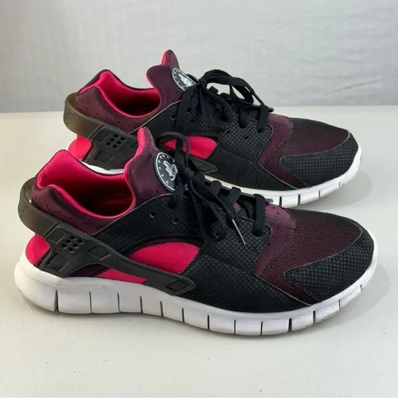 Nike Air Huarache Free Run “Bred” Black Mahogany Scarlet Men’s Size 9 EUR 42.5