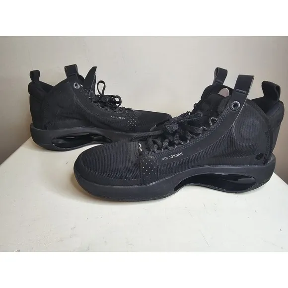 NIKE Air Jordan 34 XXXIV GS Youth Size 6 Basketball Shoes‎ Black Cat BQ3384-003