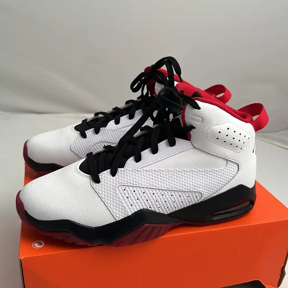 Nike Air Jordan Lift Off white black red high top basketball sneakers AR4430-106
