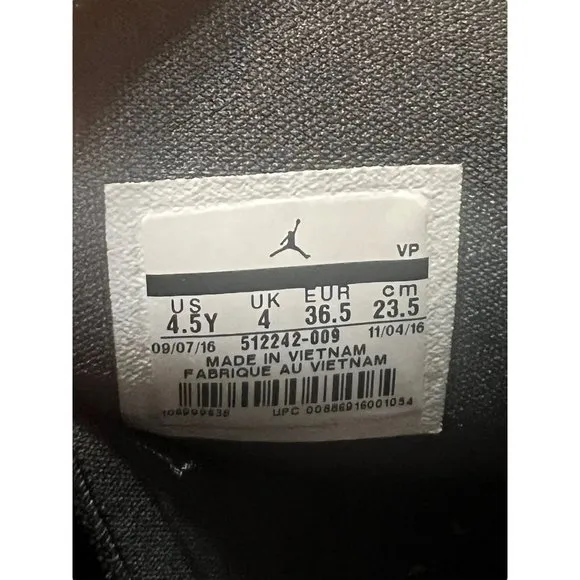 Nike Air Jordan Son of Mars Basketball Shoes Sneakers 512242 009 Black Pink 4.5Y