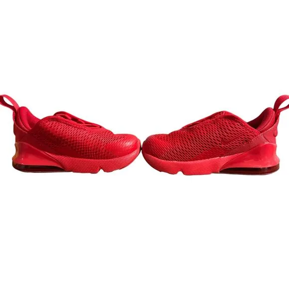 Nike Air Max 270 (TD) Kid Size 8C Running Basketball Sneakers University Red