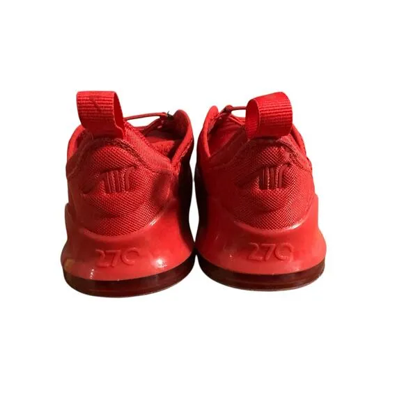 Nike Air Max 270 (TD) Kid Size 8C Running Basketball Sneakers University Red