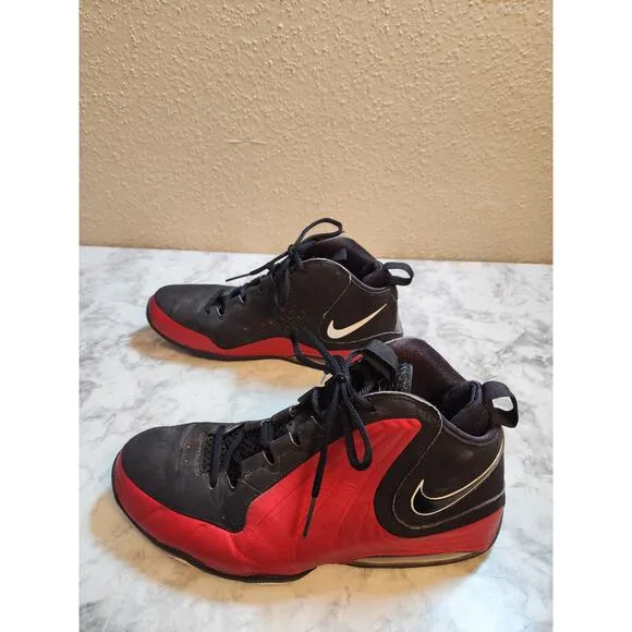 Nike Air Max Wavy Low Men's Red Black Leather Basketball Sneakers Shoes‎ Size 11