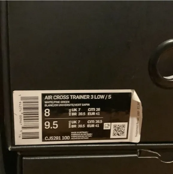 Nike Air x Supreme Cross Trainer Low Size 8 2021