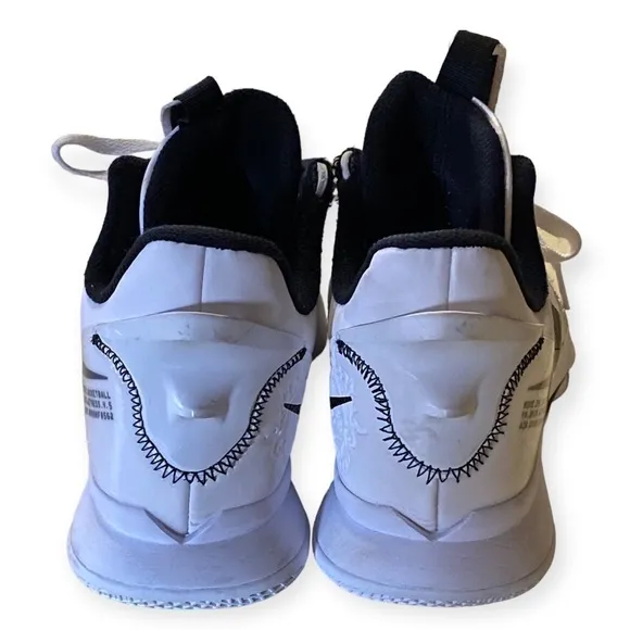 Nike‎ Air Zoom Shoes Mens Size 9.5 White Lace Up Sneakers Basketball Witness 5