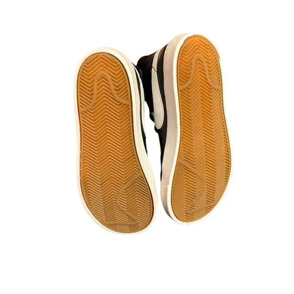 Nike Blazer Mid 77 High Top Sneakers Black Leather‎ Classic Retro Basket…