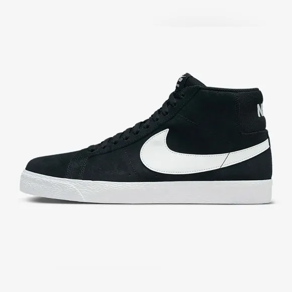 Nike Blazer Mid Suede Men's High Top Black &amp; White Size 12 Men’s Size 12