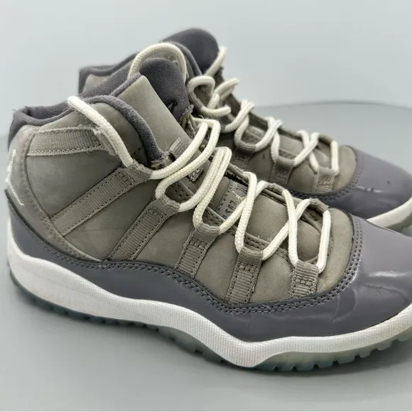 Nike Boys Air Jordan 11 378039-005 Gray Basketball Shoes Sneakers Size 13.5C