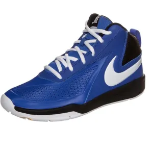 Nike Boys Royal Blue Team Hustle D7 Mid Top Basketball Sneakers Size 7Y EUR 40