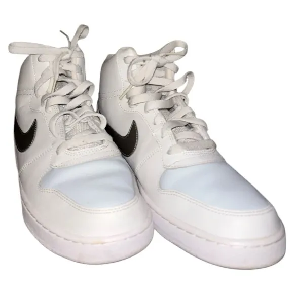 Nike Ebernon Mid Mens Basketball Sneaker PlatinumTint/Metallic Pewter Size 10 US