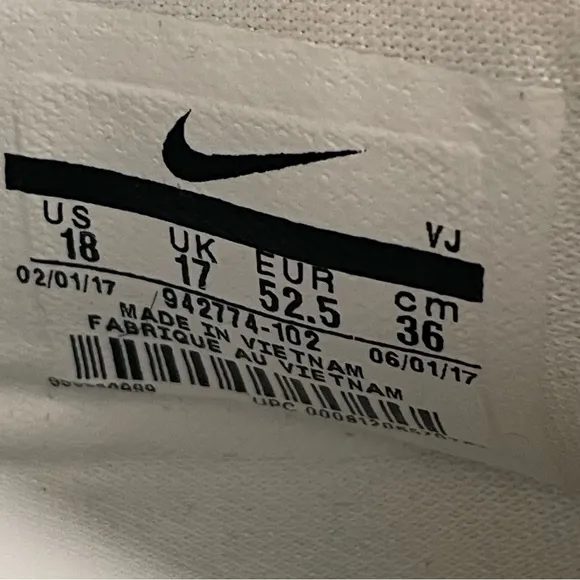 Nike Hyperdunk 2017 Low TB Mens Sz 18 ‘White/Red’ Basketball Sneakers