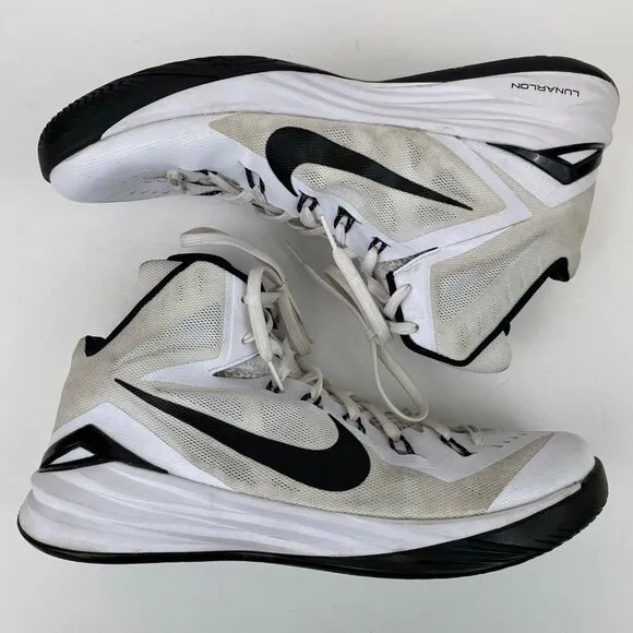 Nike Hyperdunk Lunarlon 2014 White Basketball Shoes Sneakers Mens 14 *NO INSOLES