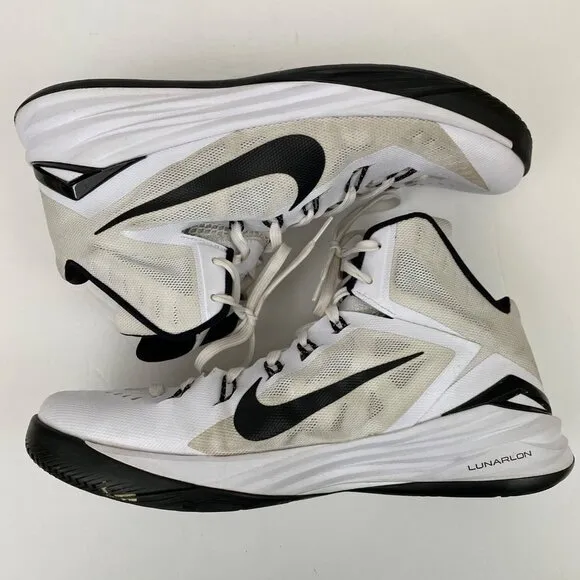 Nike Hyperdunk Lunarlon 2014 White Basketball Shoes Sneakers Mens 14 *NO INSOLES