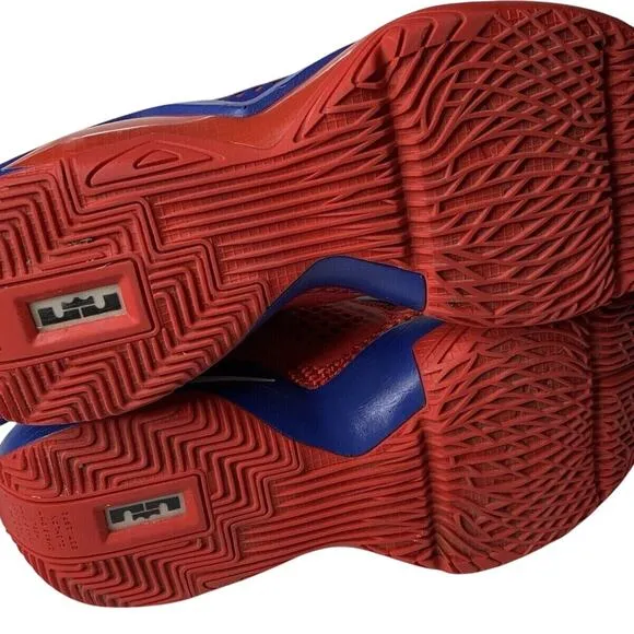 Nike iD By You Men's US 7M LeBron Soldier 14 Sneakers Red Blue CW0539-991