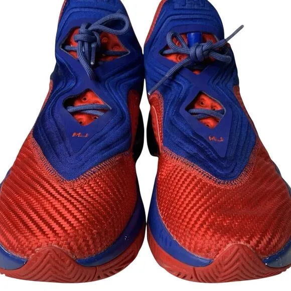 Nike iD By You Men's US 7M LeBron Soldier 14 Sneakers Red Blue CW0539-991