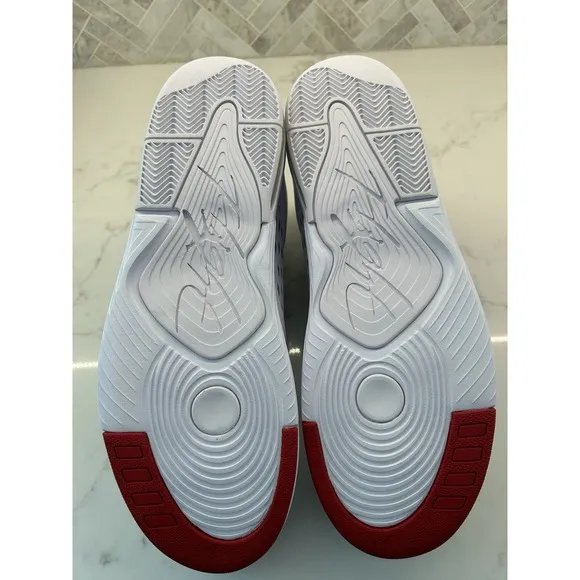 Nike Jordan Flight Origin 4 White Black Red Basketball Shoes 921196-101 Mens 15