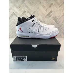 Nike Jordan Flight Origin 4 White Black Red Basketball Shoes 921196-101 Mens 15