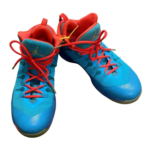 NIKE JORDAN SUPER.FLY 2 ALL STAR DARK POWDER BLUE INFRARED 656326-423 US SIZE 10