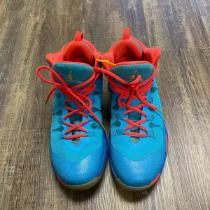 NIKE JORDAN SUPER.FLY 2 ALL STAR DARK POWDER BLUE INFRARED 656326-423 US SIZE 10