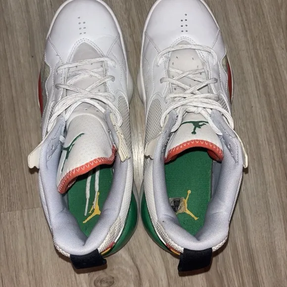Nike Jordan Zoom 92 White Lucky Green Dark Sulfur 2020 Sneakers‎ Men Size 13