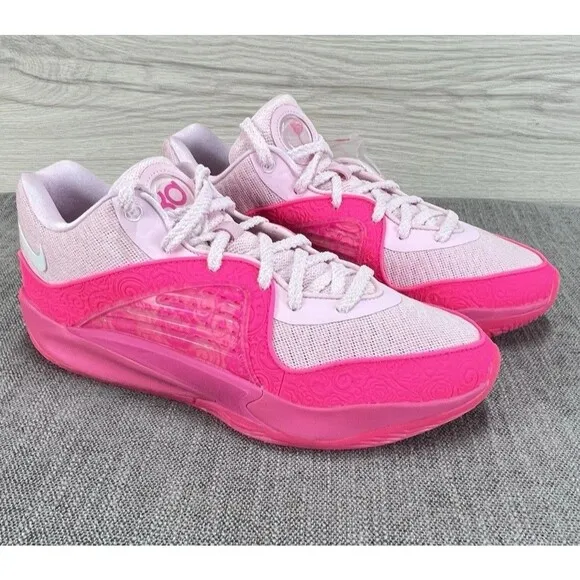 Nike KD 16 NRG Aunt Pearl Pink Basketball Shoes Men's Size Men’s 8.5 Wmn's 9.4