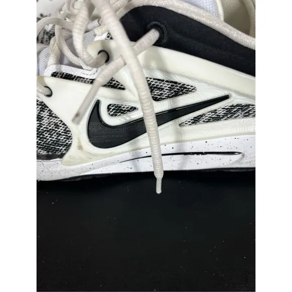 Nike Kevin Durant KD 15 TB White Black Speckled Basketball sneakers size 10.5