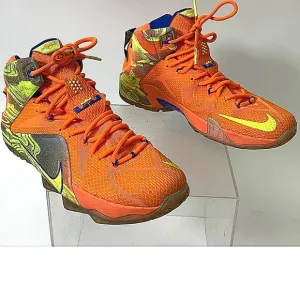 Nike 🔥 Lebron 12 Six Meridians Men's Orange Sneakers - Size 9.5 EXCELLENT COND