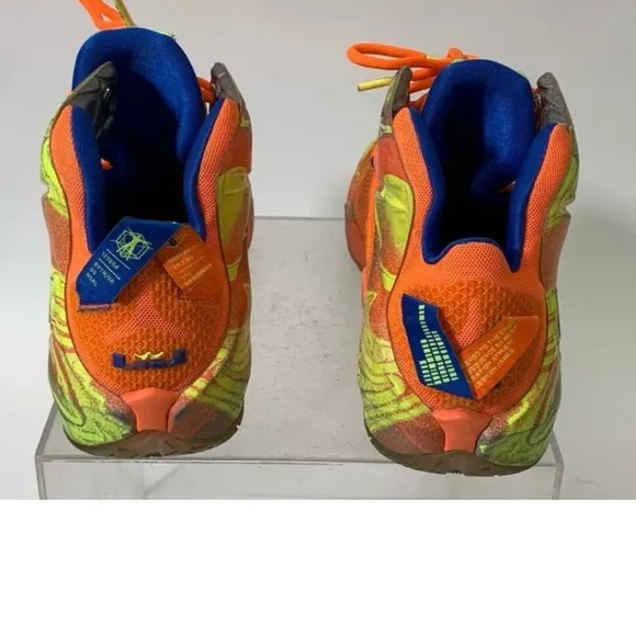 Nike 🔥 Lebron 12 Six Meridians Men's Orange Sneakers - Size 9.5 EXCELLENT COND