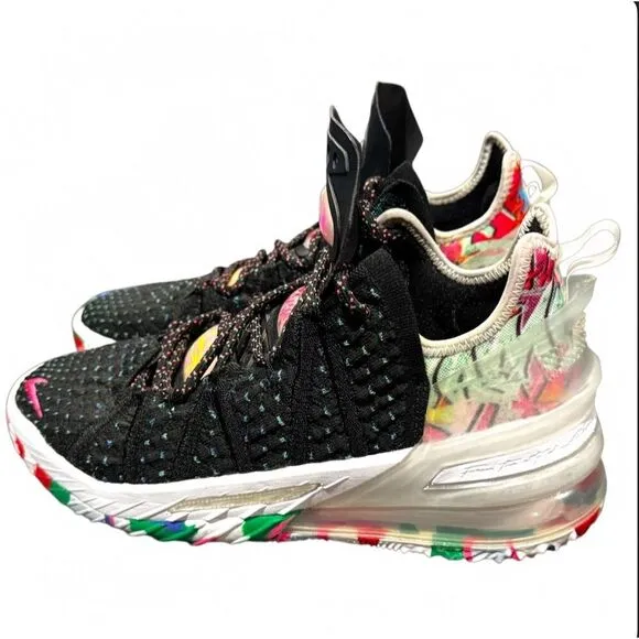 Nike LeBron 18 &quot;James Gang&quot; Basketball Shoes Multicolor Size 6.5