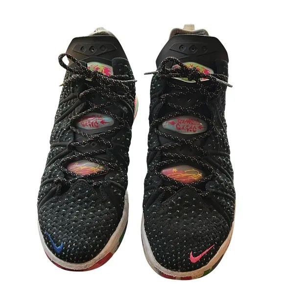 Nike Lebron 18 James Gang Multicolor Basketball Sneakers CQ9283-002 Size 12