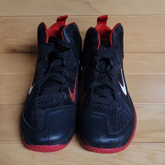 Nike Lebron 9 PS Black WhiteRed Boys Girls Youth Basketball Shoe 472665-001