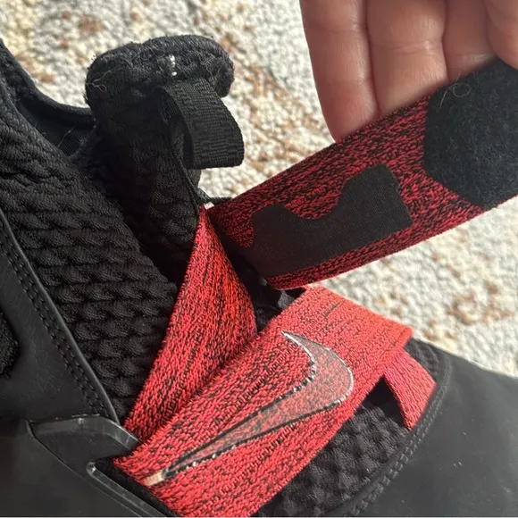 Nike LeBron Soldier XII Basketball Sneakers Black Red 9