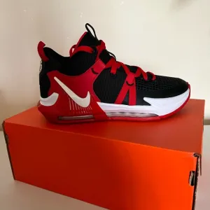 Nike Lebron VII Black and Red Sneakers