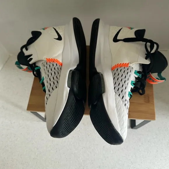 Nike LeBron Witness 5 White and Teal Mesh Basketball Sneakers. Men’s Size 8.5