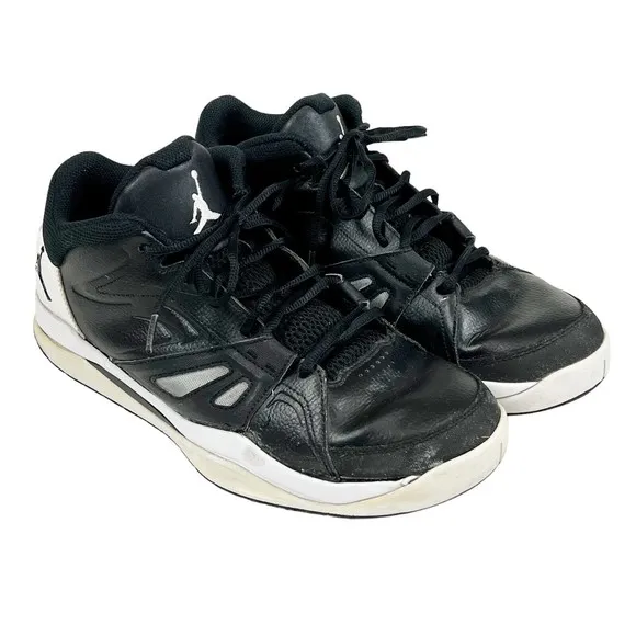 Nike Mens Air Jordan Ace 23 Black Basketball Shoes Sneakers 551765-010 Size 11